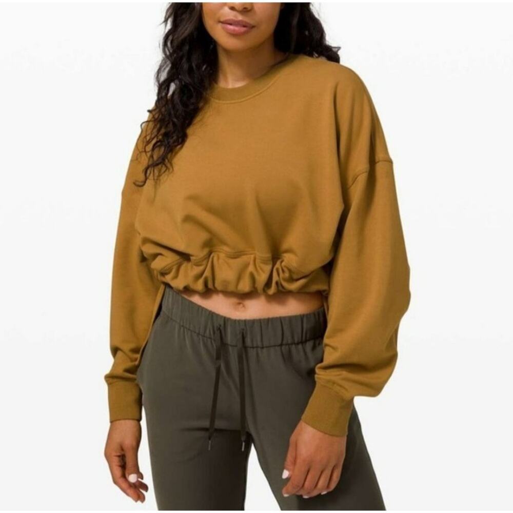 lululemon athletica Women's Yellow Gold Bound to Bliss Pullover Size XS/Small